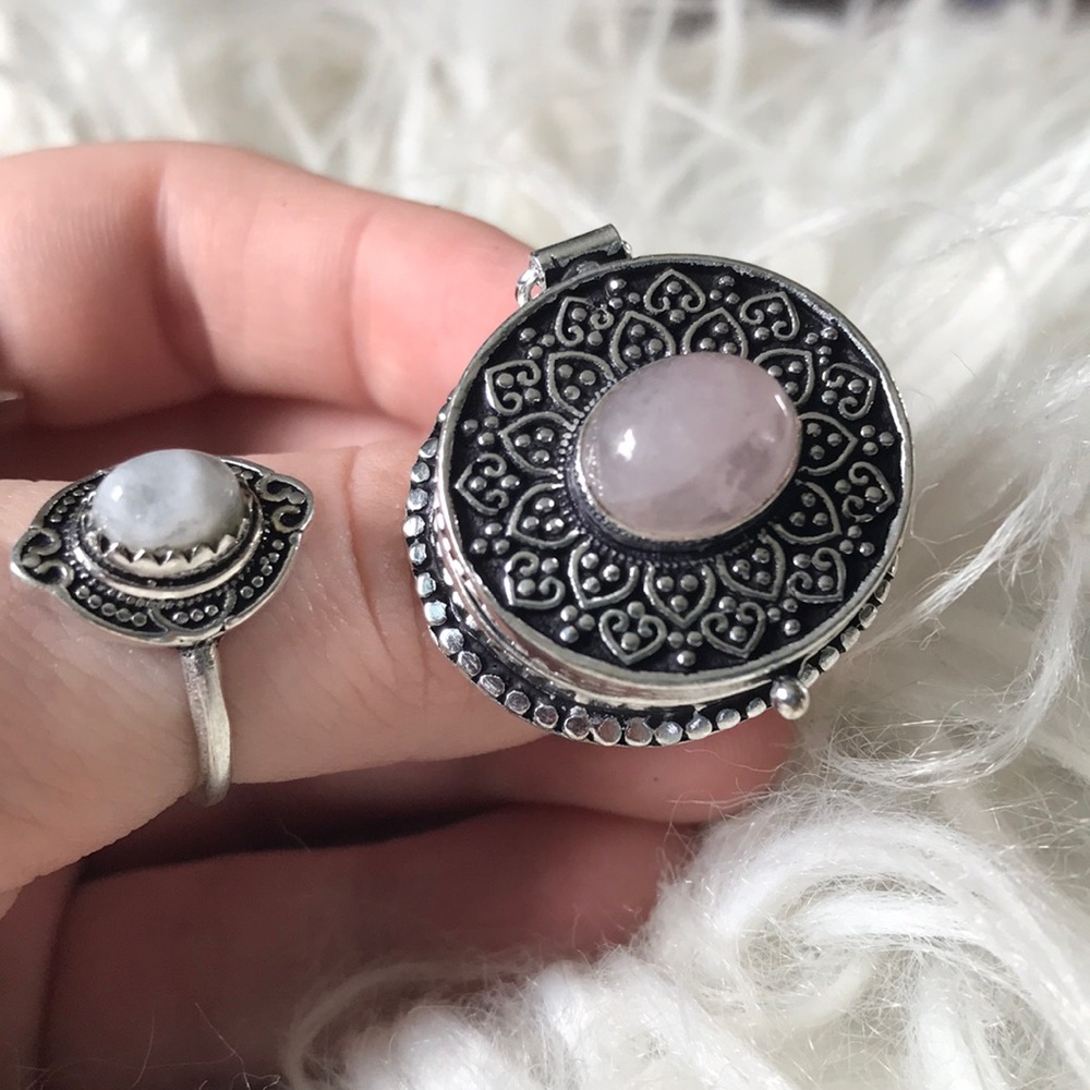 Poison / Pill Box Stash Locket Ring